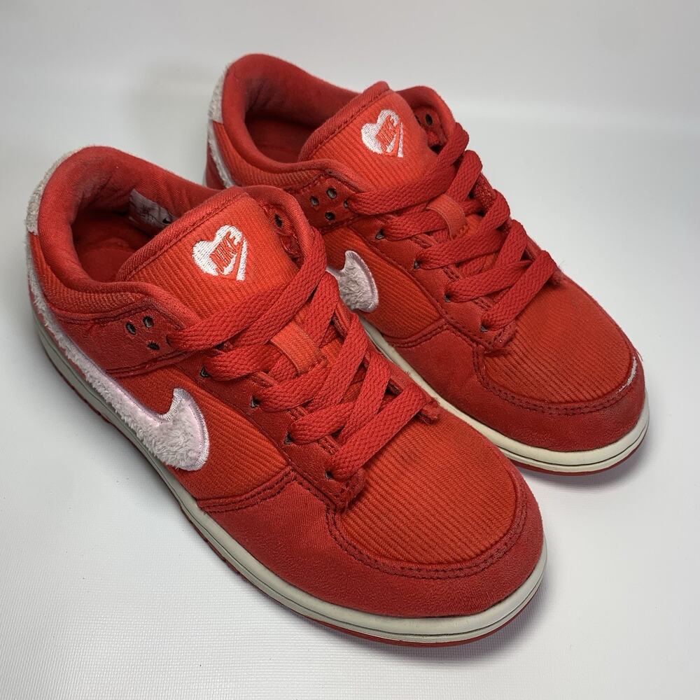 Nike Dunk Low Valentines Day Red Pink FZ3549-612 Youth Size 2Y
